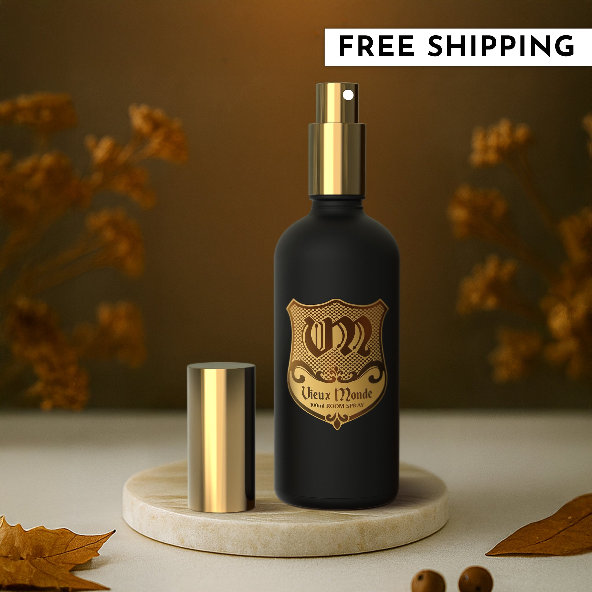 100ml Vieux Monde Tobacco Fireside Room Spray